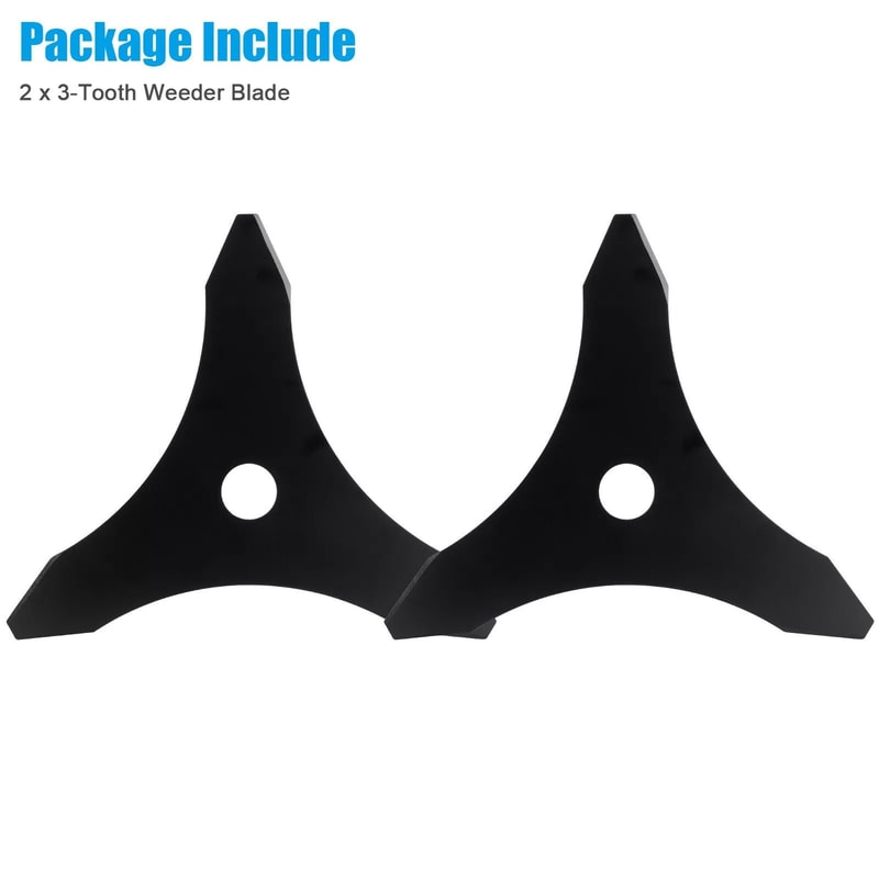 Weed Eater Replacement Blades 2PCS 10 3Tooth Steel Brush Cutter Heads For Trimmer Line Upgrade 5