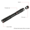 LED Mini Flashlight Penlight Clip On Portable Pen Torch Lamp High Brightness Aluminum Light For Out 3