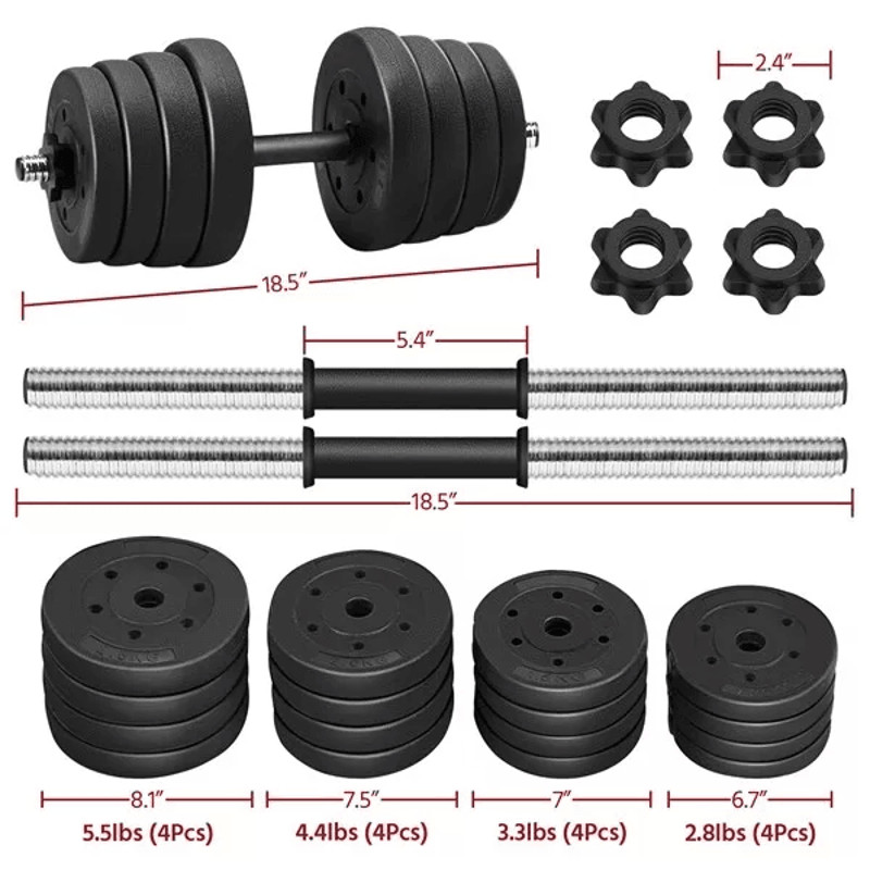Adjustable Fitness Dumbbell Weight Set For Men Home Gym Strength Toning 3
