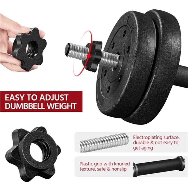 Adjustable Fitness Dumbbell Weight Set For Men Home Gym Strength Toning 2