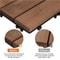 27pcs 12x12 Interlocking Wood Flooring Deck Tiles Outdoor Patio Balcony Decking Wood Tiles For In 4
