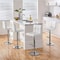 Bar Stools PU Leather Barstools Height Adjustable For Kitchen Island Counter Modern Swivel Stools W 2