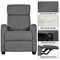Modern Single Recliner Chair Upholstered Sofa With Pocket Spring For Living Room Gray Linen Reclin 7