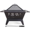 32in Wood Burning Fire Pit HeavyDuty Steel Fire Bowl With Cooking Grill For Outdoor Gatherings 3