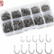 Fish Hooks Black High Carbon Sharpened Kit With Box Quality Fishing Hook Set 0