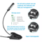 Flexible Rechargeable LED Book Light With 3 Light Modes Easy Clip Reading Lamp 4