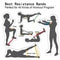 5Pack Resistance Bands Loop Set Workout CrossFit Yoga Booty Band For Home Fitness 3