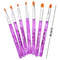 7Pcs Acrylic Nail Art Pen SetUV Builder Gel Painting Brushes For Professional Manicures Nail Tips 2