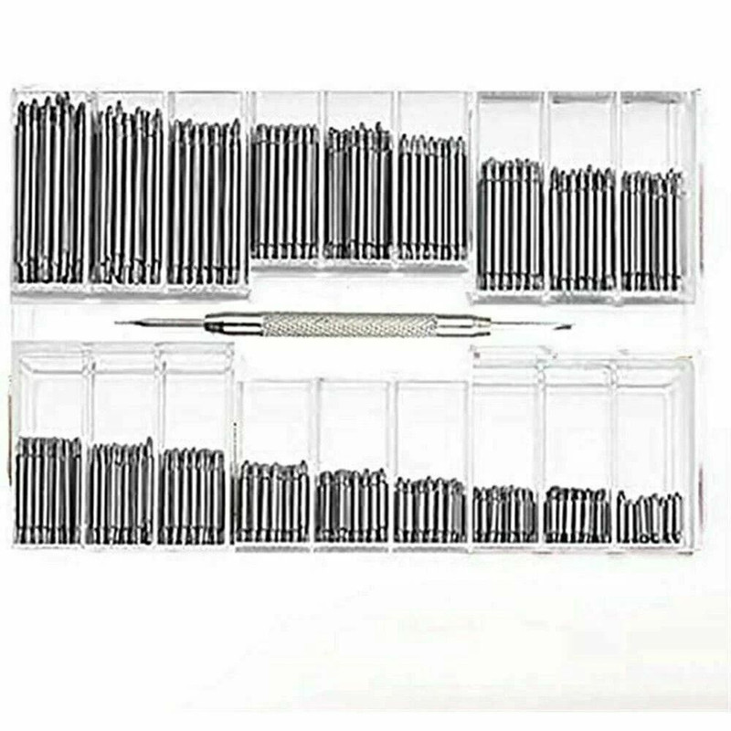 360pcs Watch Spring Bars Kit Stainless Steel Watch Band Pins For Repair Removal Strap Replacement 8