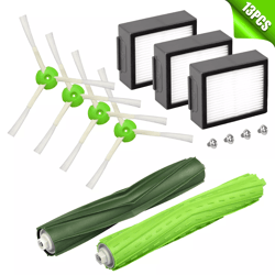 for irobot filter replacement parts, side brush, hepa & bristle combo for roomba, robotics vacuum accessories