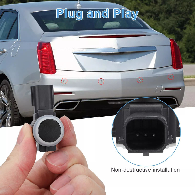 4pcs PDC Reverse Aid Backup Parking Assist Sensors For Chevy Buick Cadillac GMC OE Replacement Park 1