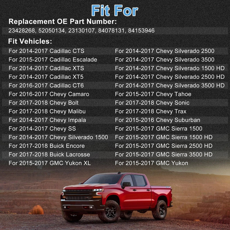 4pcs PDC Reverse Aid Backup Parking Assist Sensors For Chevy Buick Cadillac GMC OE Replacement Park 4