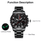 Waterproof Men Watch Classic Stainless Steel Quartz Luxury Wristwatch With Luminous Display 3