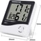 Digital Thermometer Indoor Outdoor With Humidity Meter LCD Display Hygrometer Alarm Clock Calendar 9