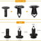 200PCS 8mm Bumper Retainer Clips Auto Car Plastic Push Rivets Fastener For Fender Trim Panel Mud 7