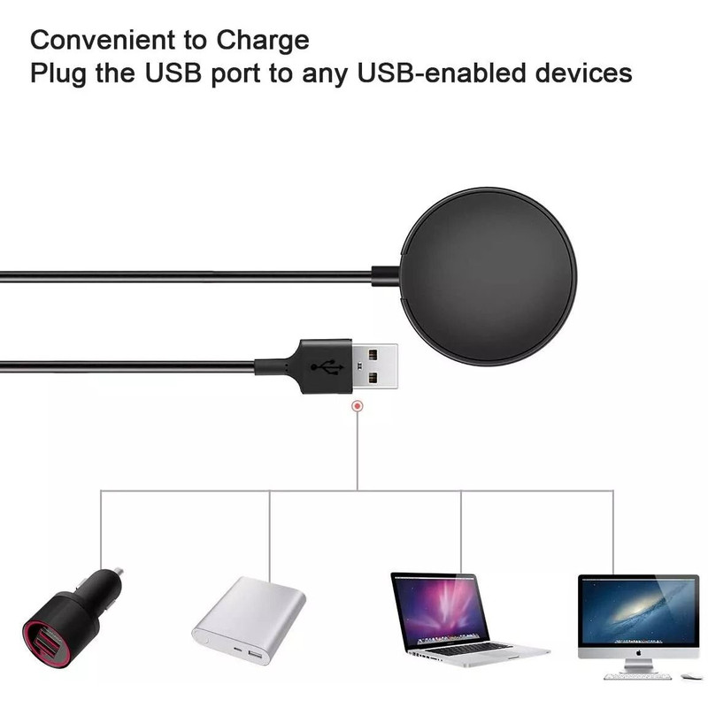 Wireless Magnetic Charger For Samsung Galaxy Watch 43Active 21 Fast Charging Dock For SMR840R850R5