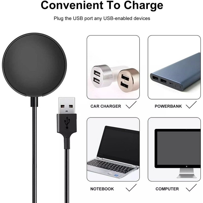 Wireless Magnetic Charger For Samsung Galaxy Watch 43Active 21 Fast Charging Dock For SMR840R850R5