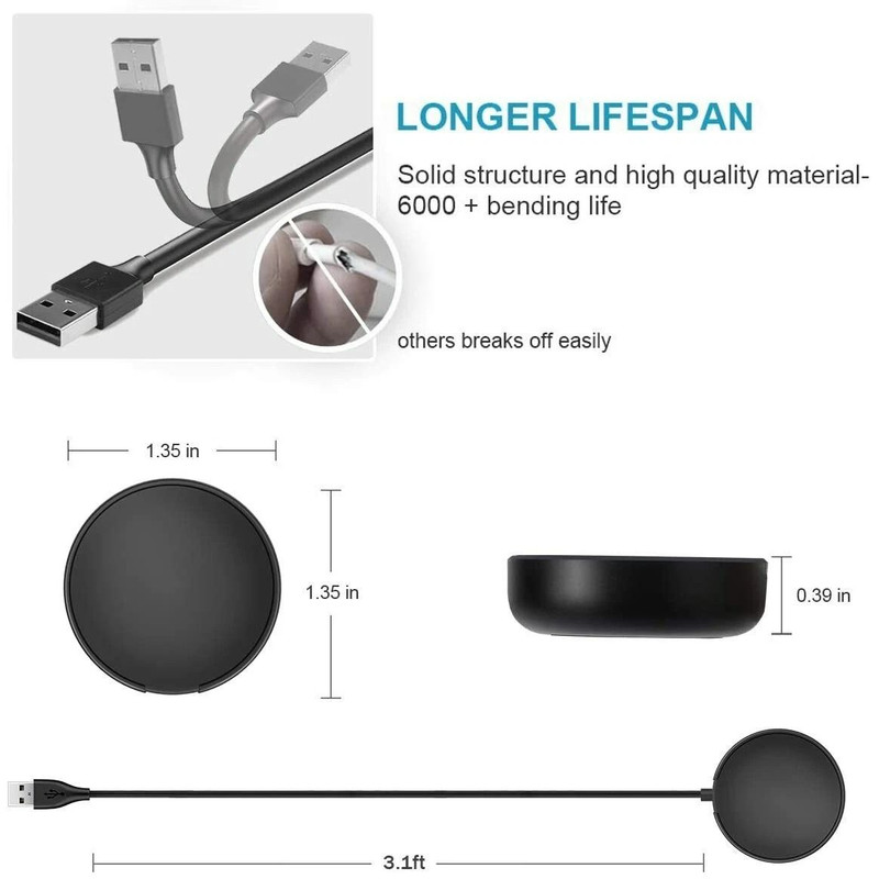 Wireless Magnetic Charger For Samsung Galaxy Watch 43Active 21 Fast Charging Dock For SMR840R850R5