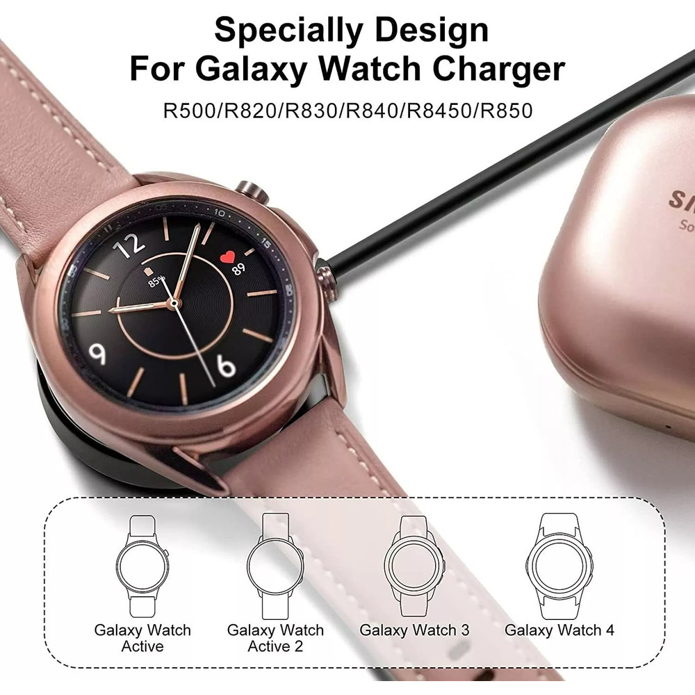 Wireless Magnetic Charger For Samsung Galaxy Watch 43Active 21 Fast Charging Dock For SMR840R850R5