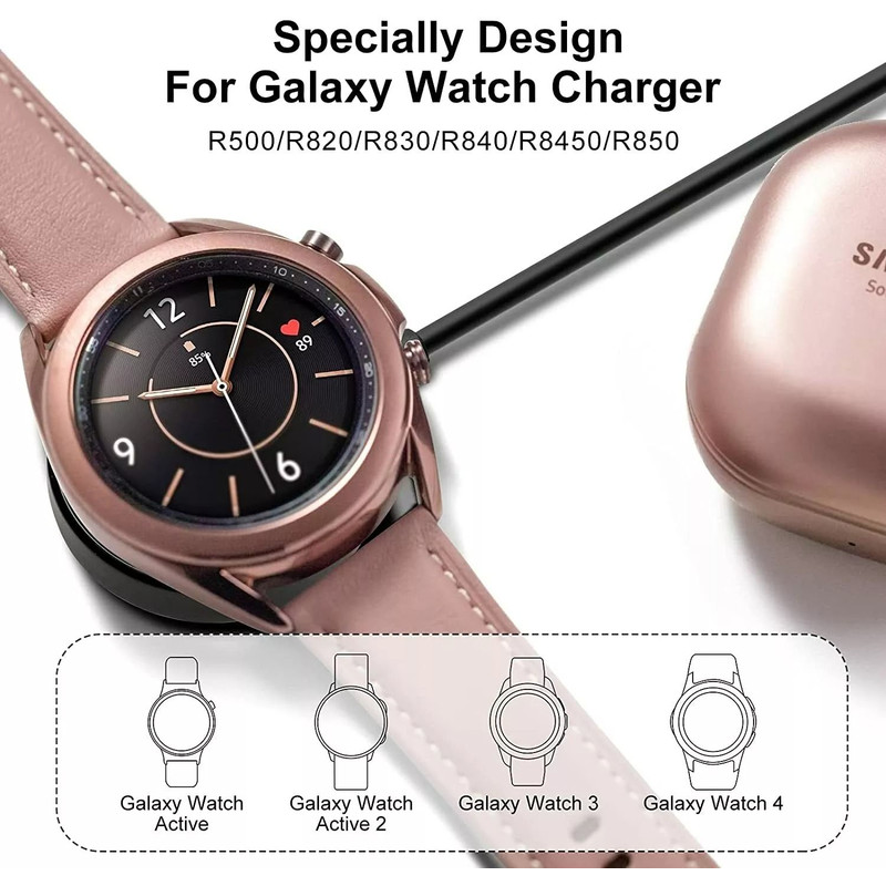 Wireless Magnetic Charger For Samsung Galaxy Watch 43Active 21 Fast Charging Dock For SMR840R850R5