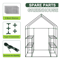 Walk In Garden Greenhouse With 8 Shelves Ideal For Plants Flowers Green Plant Insulation In All Se 2
