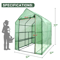 Walk In Garden Greenhouse With 8 Shelves Ideal For Plants Flowers Green Plant Insulation In All Se 4