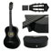 Full Size Acoustic Guitar For Adults Kids Beginners Black RightHanded Picks Bag Strings 1