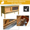 Weatherproof Wood Hutch For Small Animals Raised Outdoor Backyard Habitat Resistant Cage 5