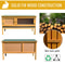 Weatherproof Wood Hutch For Small Animals Raised Outdoor Backyard Habitat Resistant Cage 6