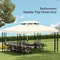 Replacement Gazebo Canopy Top Cover 13x10ft 2Tier Cream White Patio Shade 5