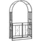 HeavyDuty Metal Garden Arch 675 Outdoor Arbor For Weddings Climbing Plants Decorative Hearts Desig 4