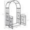 HeavyDuty Metal Garden Arch 675 Outdoor Arbor For Weddings Climbing Plants Decorative Hearts Desig 7