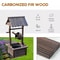 Outdoor Wishing Well Fountain Wooden Decorative Water Feature For Backyard Garden 6
