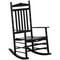 Outsunny Traditional Wooden Rocking Chair Sturdy Porch Rocker For Outdoor Relaxation 6