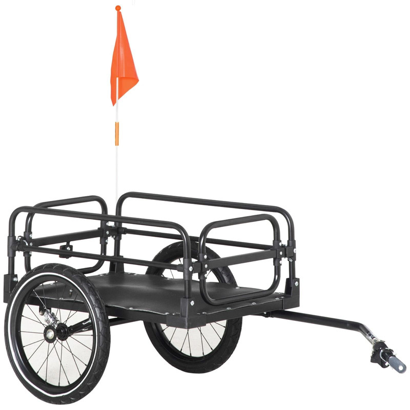 HeavyDuty Bike Cargo Trailer 16 Big Wheels W Suspension Bike Wagon For Hauling Transport 7