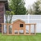 Large Wooden Chicken Coop With Nesting Box Run Spacious Backyard Hen House For Poultry 1