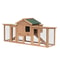 Large Wooden Chicken Coop With Nesting Box Run Spacious Backyard Hen House For Poultry 3