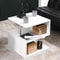 Modern Side End Table With Storage Coffee Table Shelves For Living Room Sofa Couch 11