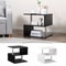 Modern Side End Table With Storage Coffee Table Shelves For Living Room Sofa Couch 7