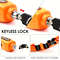 Anti-Theft Lock Set for Mini Electric Vehicle Bike, Handlebar Throttle Lock with Cycling Horn for E-Scooter, Motorcycle