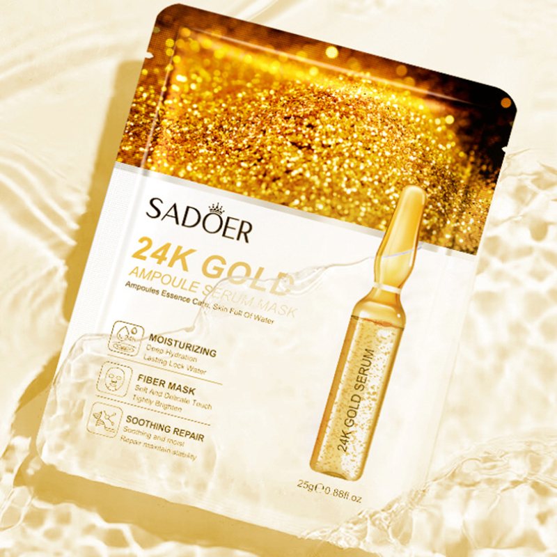 Gold Essence Face Masks Hydrating  Brightening Facial Skincare Sheet Mask For Delicate Skin Rejuven 4