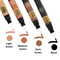 Tinted Lace Pen with Brush, Lace Tint Pen for Wigs, Black/Medium/Dark/Light Brown, 5ml Precision Parting Color Correct