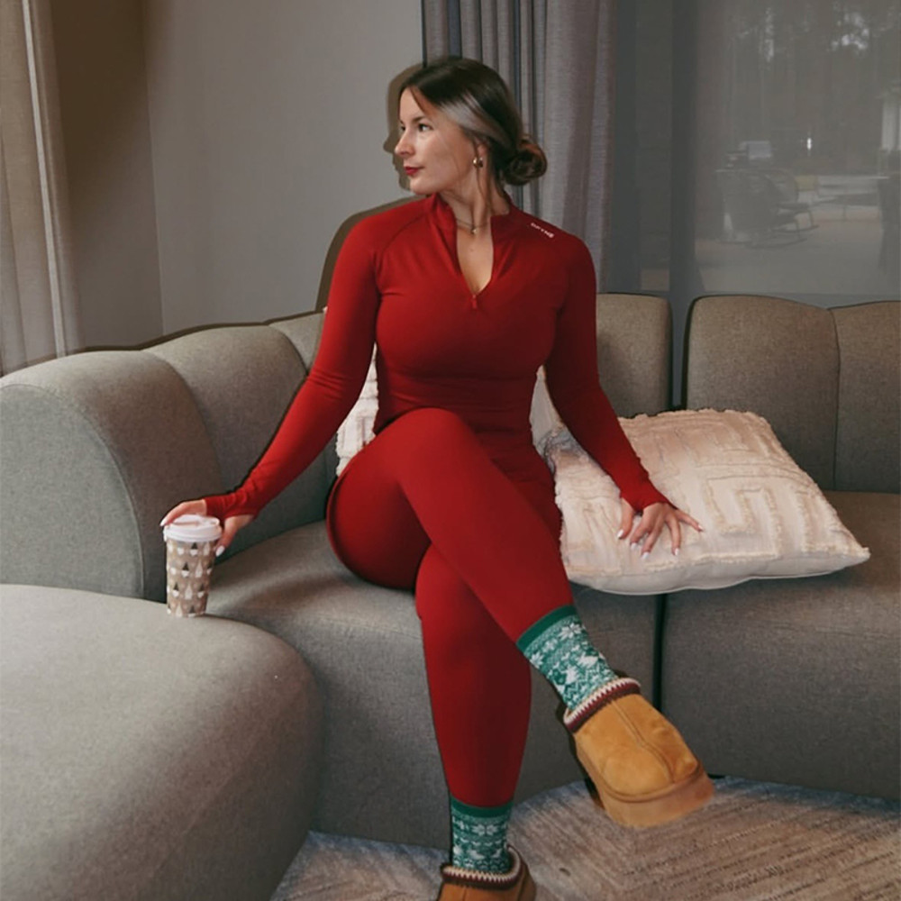 Women Half Zippy Yoga Sports Top Seamless Tight Long Sleeve Fitness Jacket For Workout Running Pila 5