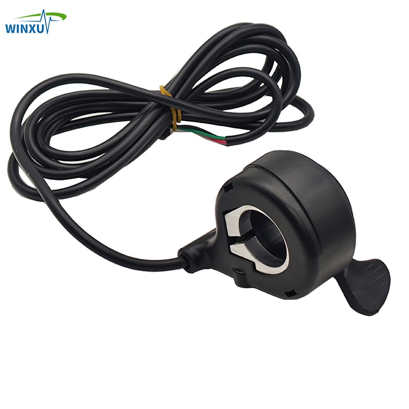 Electric Bicycle Thumb Throttle Accelerator, Universal E-Bike Speed Control Regulator for Scooter, Folding Bike