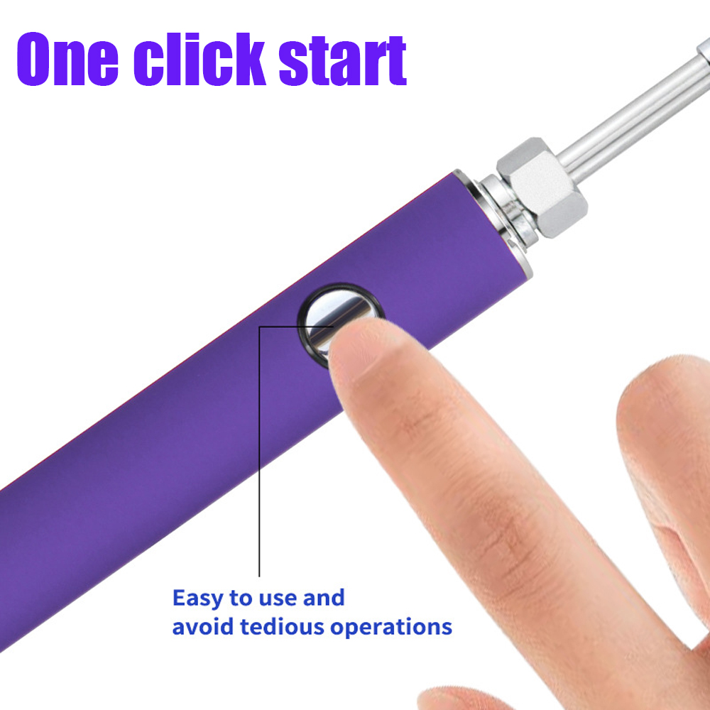 USB 650mAh Battery Pole with LED Screen, Interface Power Supply for Electric Soldering Iron, Type-C Charging Connection