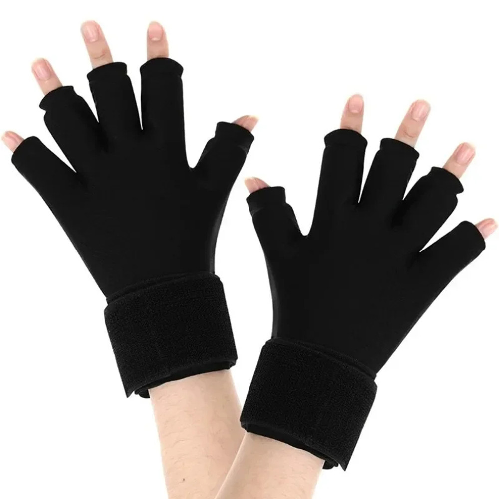 Reusable Icing Finger Steam Pack with Wrist Strap, Hot Pressing Hand & Wrist Icepack Cold Gel Pack for Pain Relief