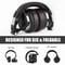 DJ Headphones Wired Studio Pro Headset With Mic HiFi Monitor Sound Dual Cable Music Headphones For 3