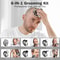 Rechargeable Men Bald Head Shaver with 9 Floating Blades, Beard, Nose & Ear Trimmer, Electric Razor, Facial Grooming kit