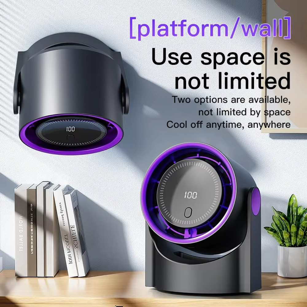 Multifunction USB Desktop Fan Rechargeable Stand  WallFloorCeiling Air Circulation Fan For Home Coo 0