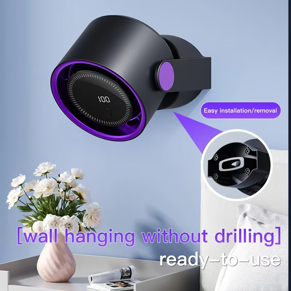 Multifunction USB Desktop Fan Rechargeable Stand  WallFloorCeiling Air Circulation Fan For Home Coo 1